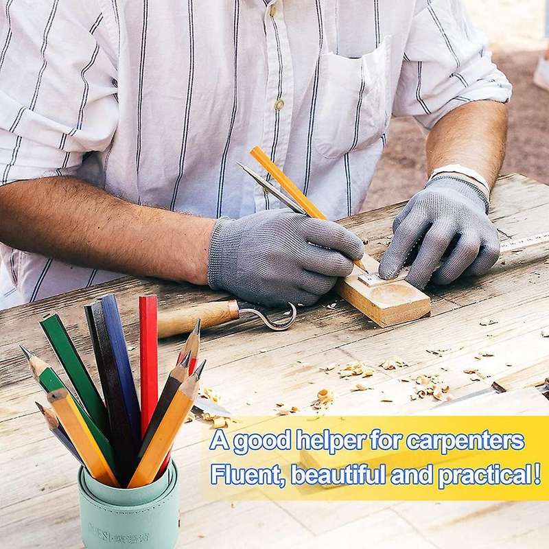 200 Pcs Carpenter Pencil 7 Inch Flat Octagonal Pencils