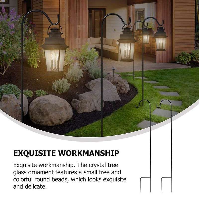 4pcs 35.37 Inch Shepherd-hooks Garden Ground Plant Stand Stake