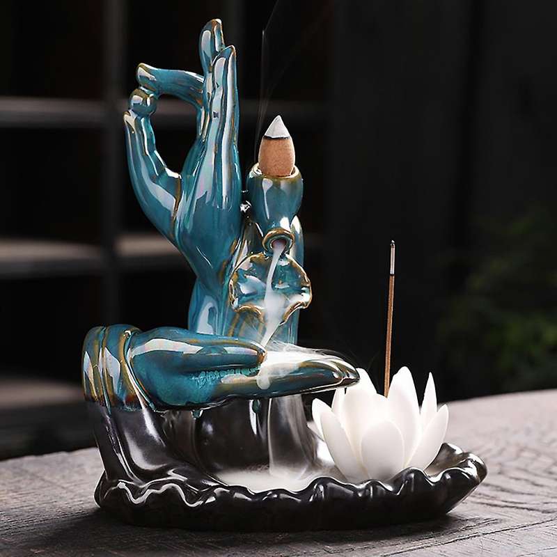 Lotus Incense Waterfall Incense Burner Lotus Censer Backflow A