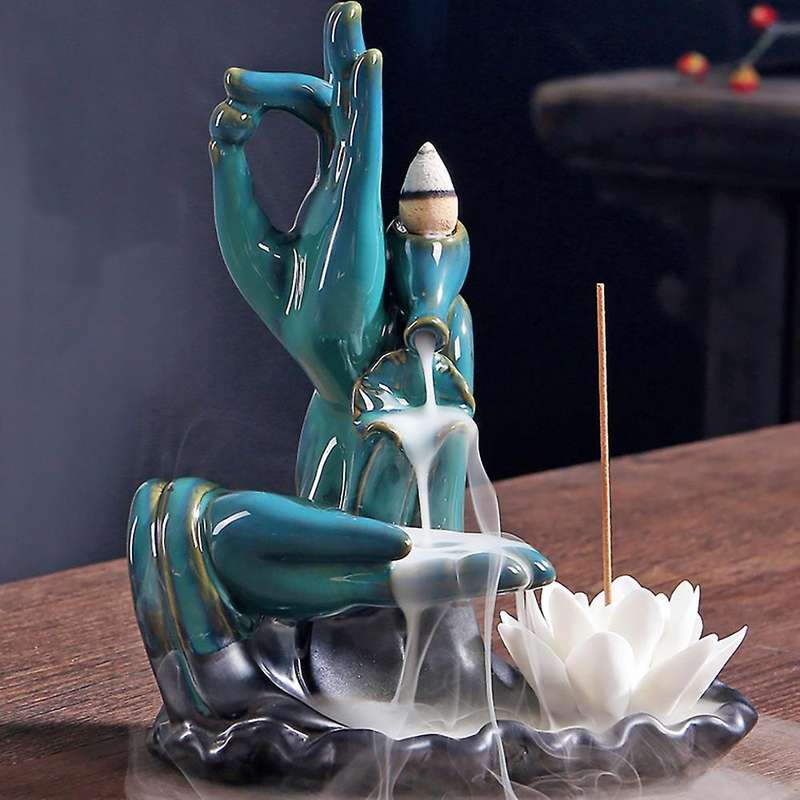 Lotus Incense Waterfall Incense Burner Lotus Censer Backflow A