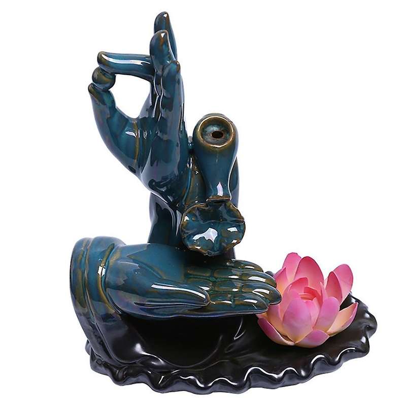 Lotus Incense Waterfall Incense Burner Lotus Censer Backflow A