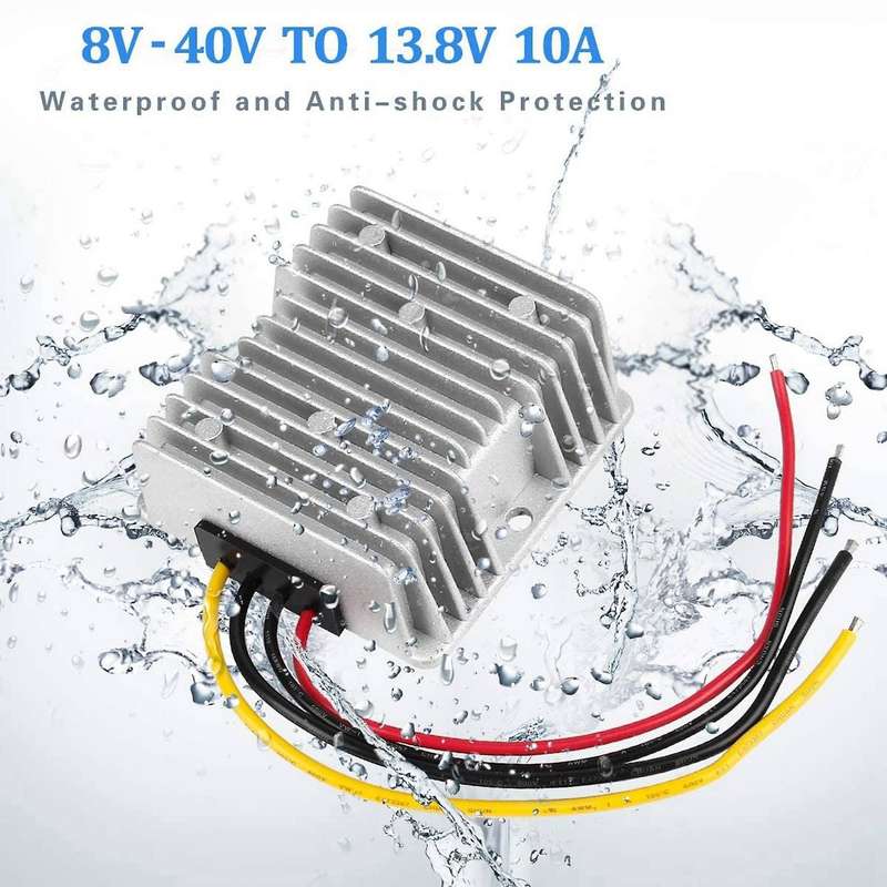 Dc Automatic Buck Boost Converter Dc 8v-40v to 13.8v 10a Regulator
