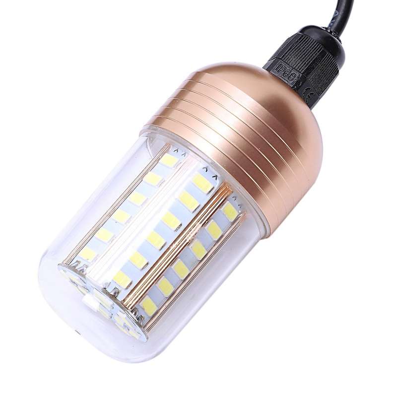 12v 30w Led Underwater Night Fishing Light Bait Attractingwhite