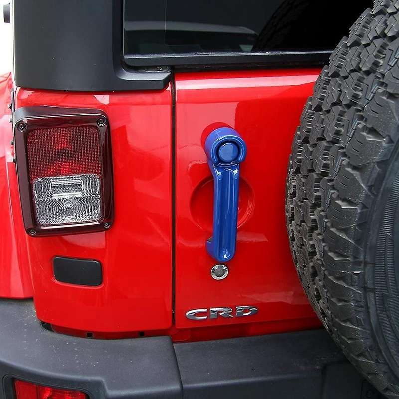 Door Handle Inserts Cover Kit for Jeep Wrangler Jk 2007-2017 , Blue