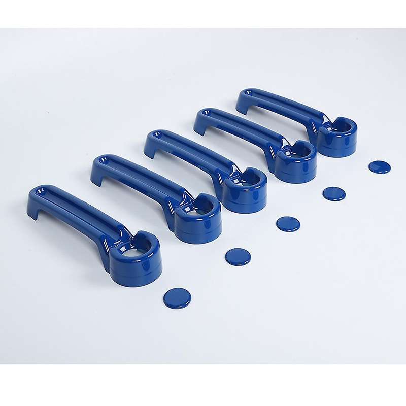 Door Handle Inserts Cover Kit for Jeep Wrangler Jk 2007-2017 , Blue