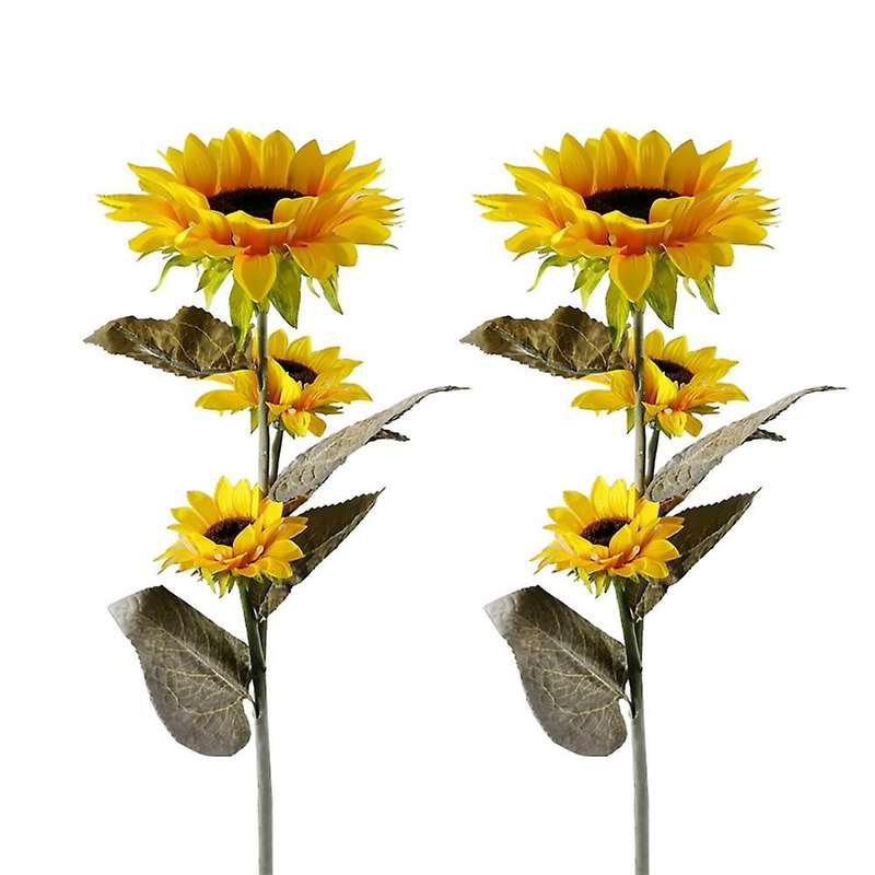 2 Pack Sunflower Garden Lights Waterproof Decorative Ornaments