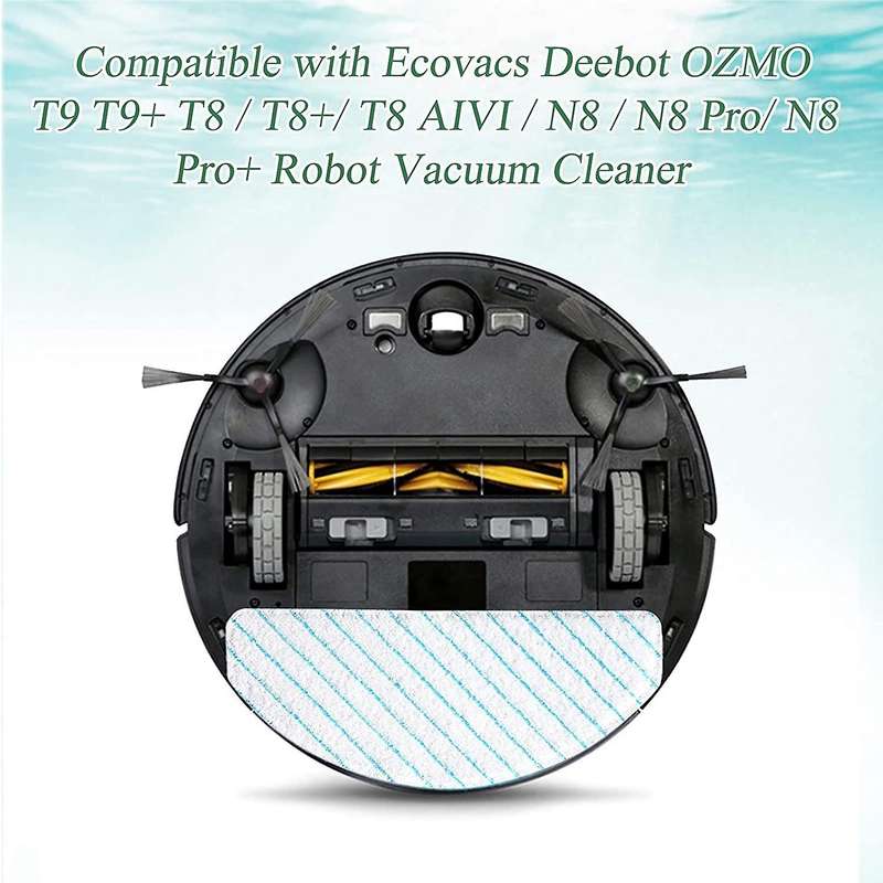 100 Pcs Mop Pads for Ecovacs T9 T9+ T8 T8+ T8 Aivi N8 N8 Pro Robot