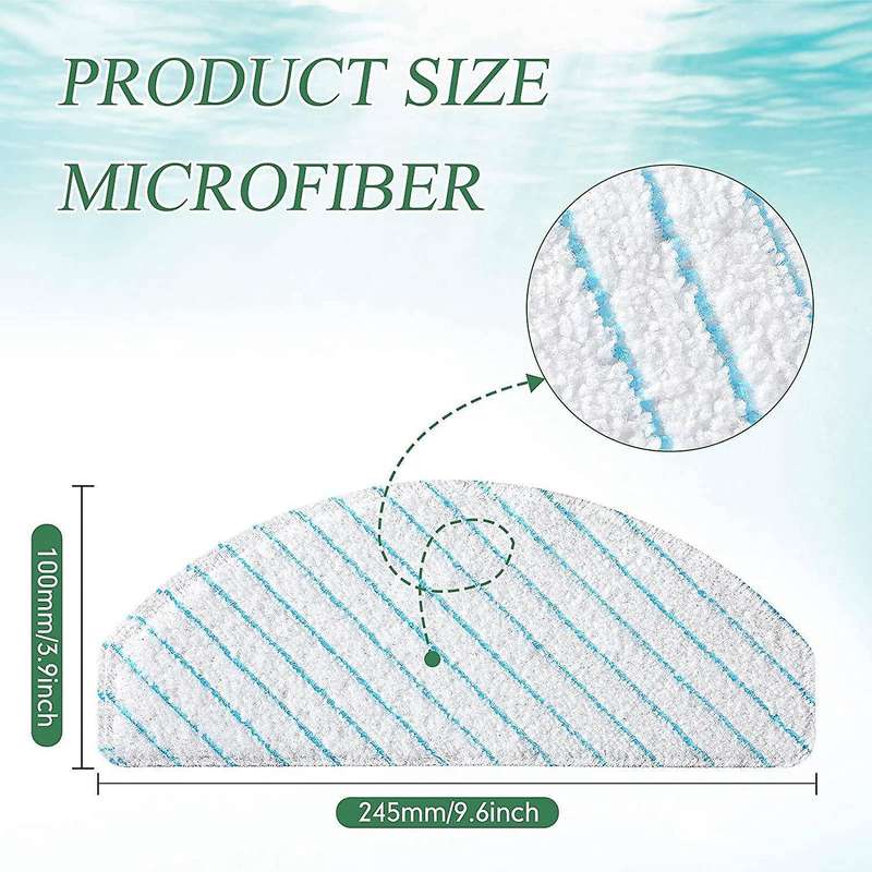100 Pcs Mop Pads for Ecovacs T9 T9+ T8 T8+ T8 Aivi N8 N8 Pro Robot