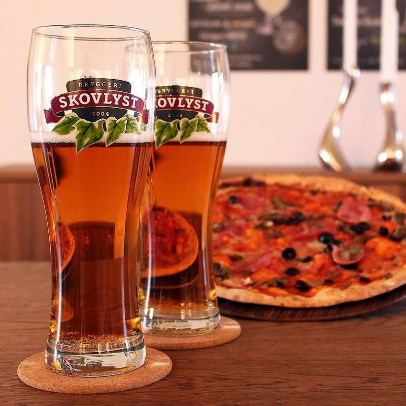 Cork Coasters for Drinks with Metal Holder,natural Cork Coaster Set
