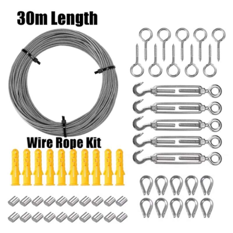 Stainless Steel Turnbuckle Cord Kit for Sun Shade Tent Installation