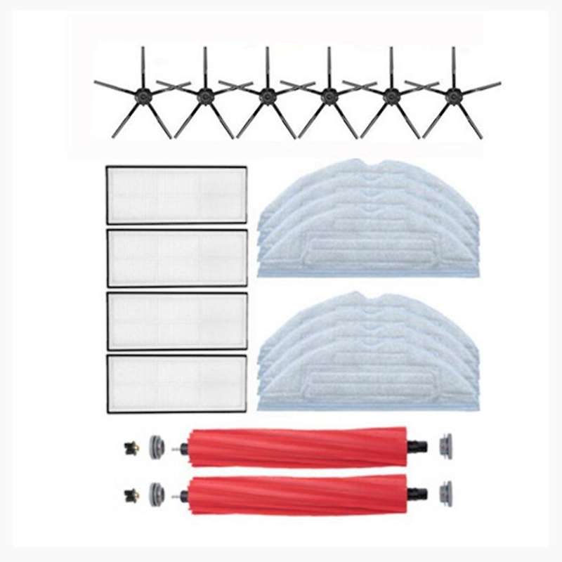 Main Side Brush Hepa Filter Mop Cloth Kit for Xiaomi Roborock S7 T7s