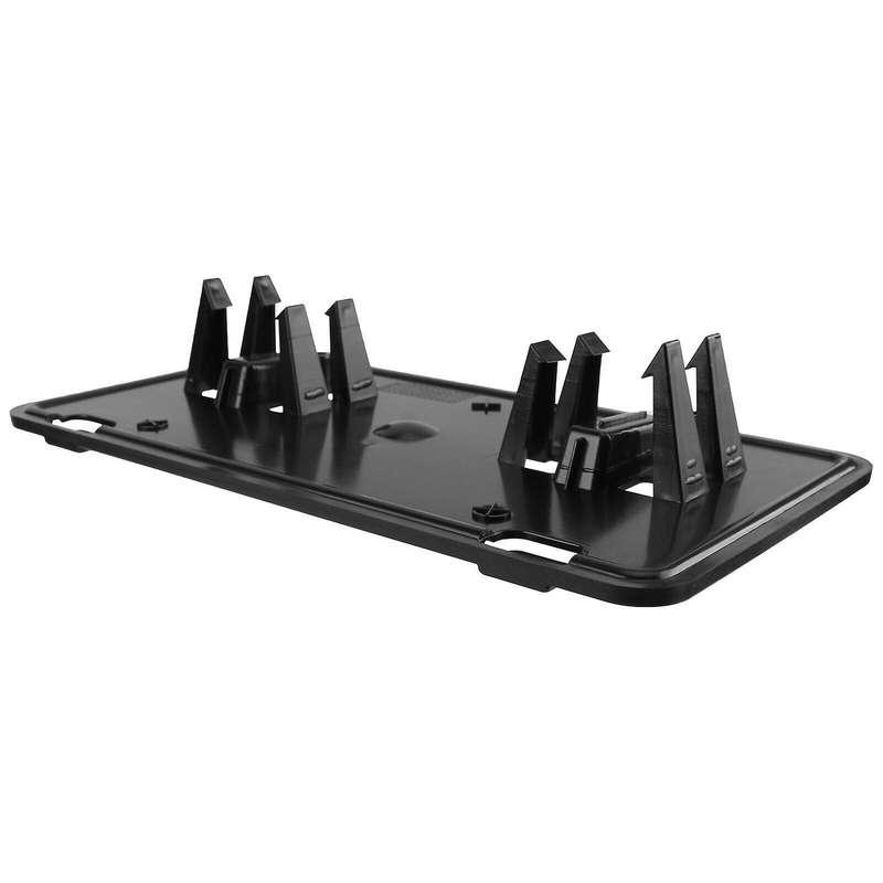 Car Black Front Bumper License Plate Mounting Bracket Holder Frame