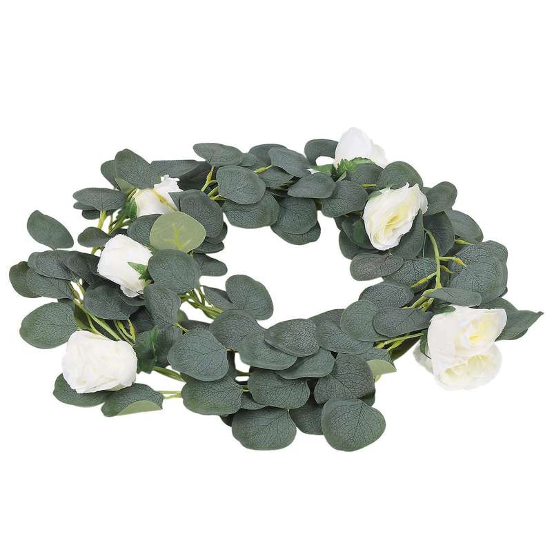 3pcs 6.5foot Artificial Eucalyptus Garland,for Wedding Decor