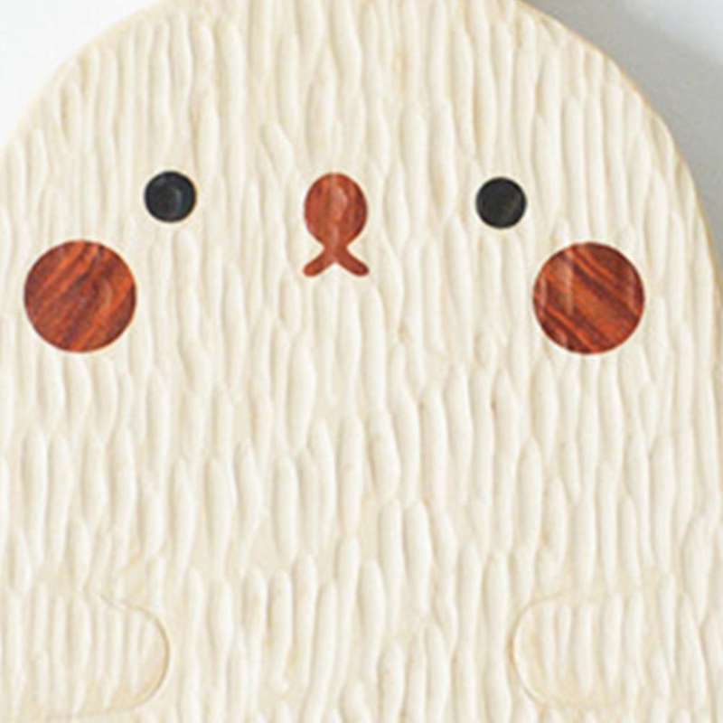 Japanese Dim Sum Wooden Plate Kid's Dinner Plate (rabbit)