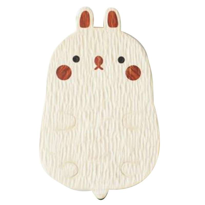 Japanese Dim Sum Wooden Plate Kid's Dinner Plate (rabbit)