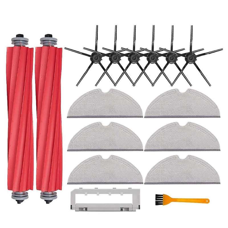 16pcs for Xiaomi Roborock T8 Main Roll Brush Mop Rag Side Brush