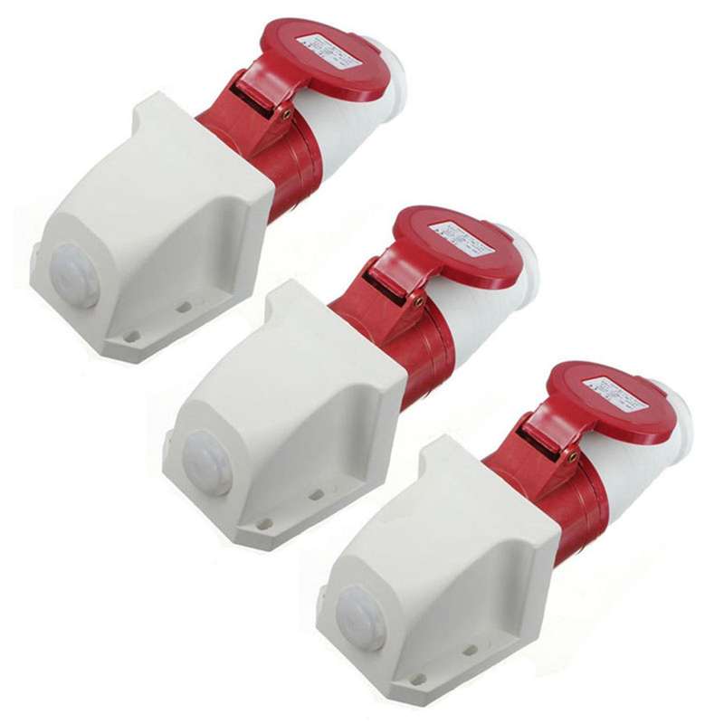 16 Amp 5 Pin Plug & Socket Ip44 3 Phase 380-415v 3p + N + Earth 16a