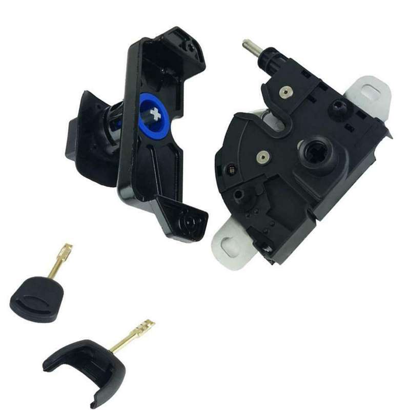 Black Bonnet Hood Catch Latch for 2 Keys for Ford Transit Mk7 06-11
