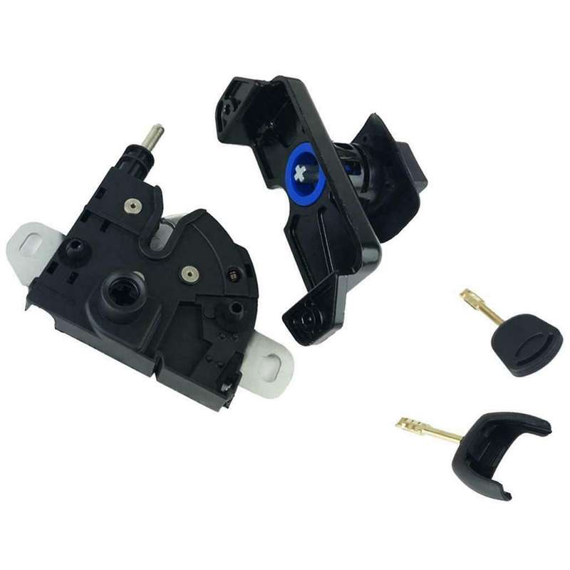 Black Bonnet Hood Catch Latch for 2 Keys for Ford Transit Mk7 06-11