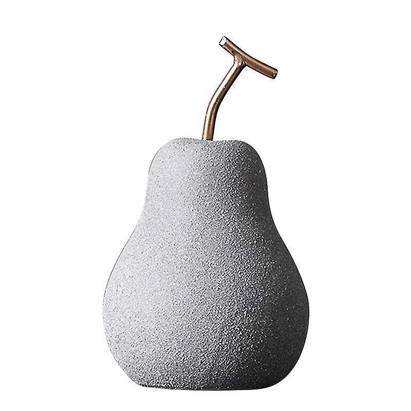 1pcs Nordic Modern Ceramic Simulation Pear Apple Decor 19.5cm