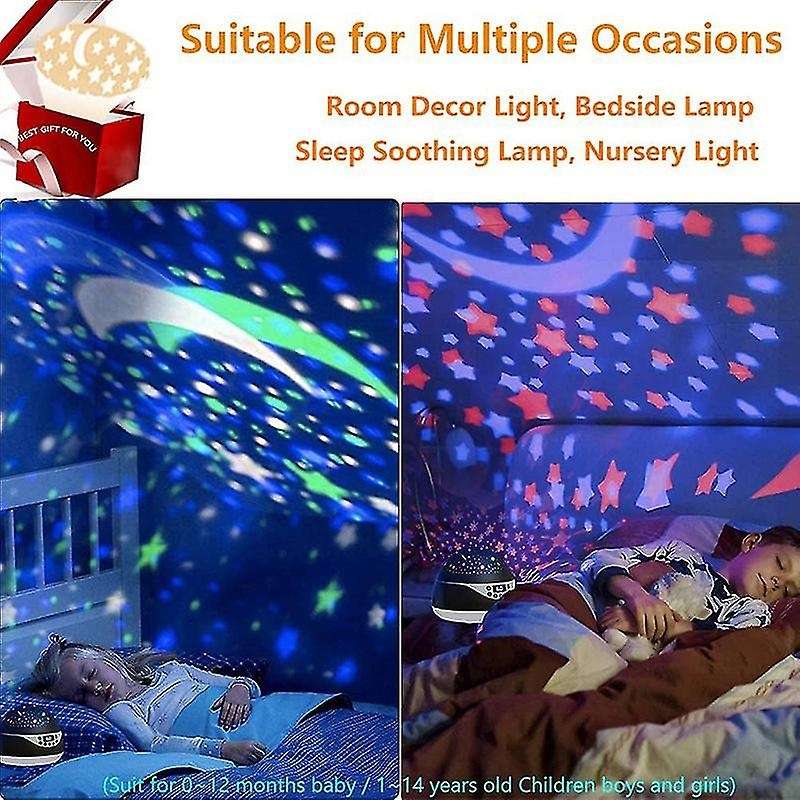 Stars Night Light Projector,with Timer & Music,birthday Gifts