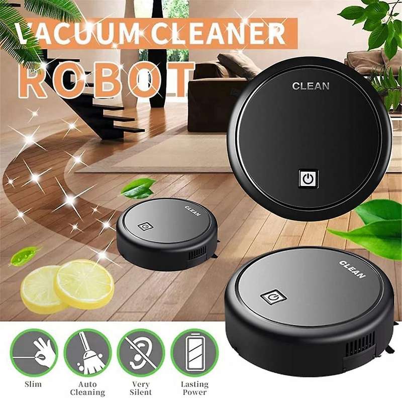 Robot Vacuum and Mop, Robot Vacuum Cleaner with 1200pa Black