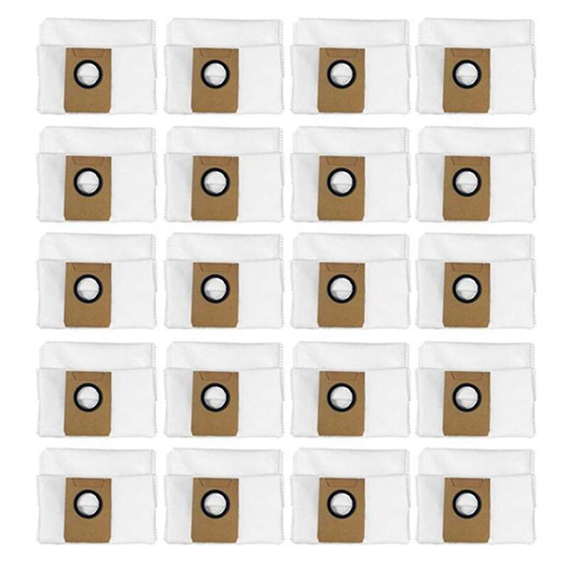 For Ecovacs Deebot X1 Omni Robot Vacuum Cleaner Dust Bag, 20 Pack