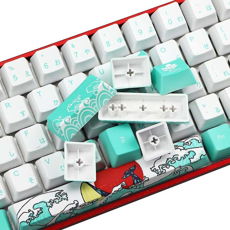 Mechanical Keyboard Coral Sea Keycap Russian Keycap