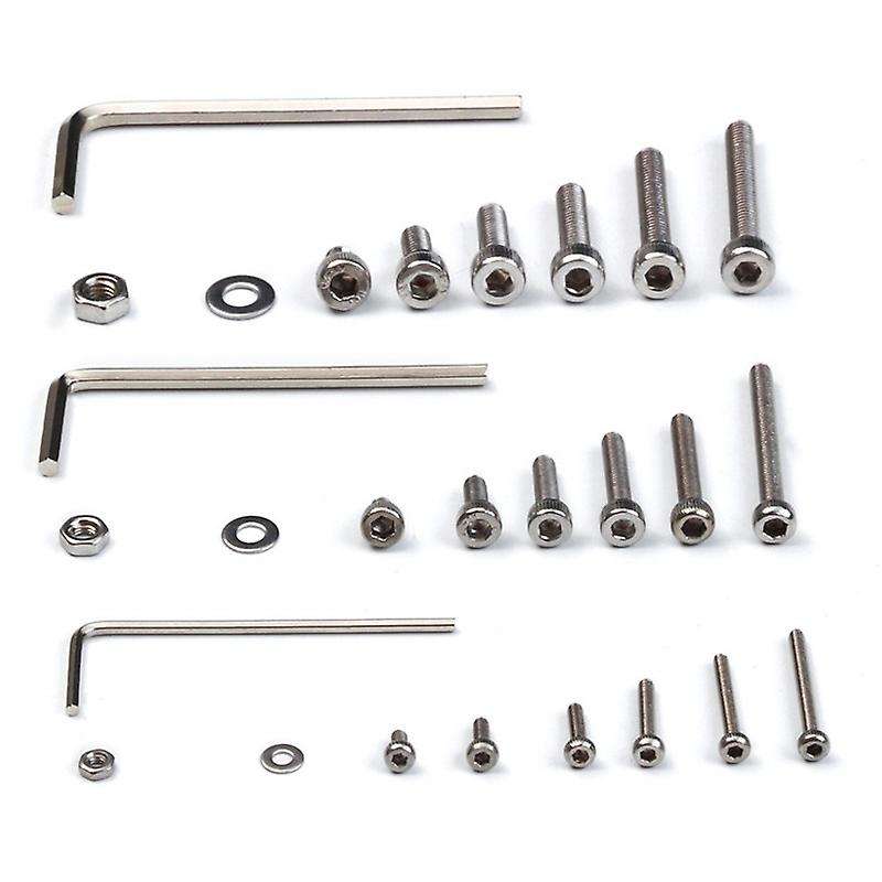 1080pcs M2/m3/m4 Stainless Steel Hex Socket Bolt and Nuts Set
