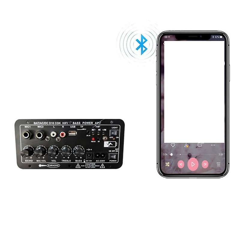 D10c Digital Bluetooth Stereo Amplifier Board Subwoofer Us Plug
