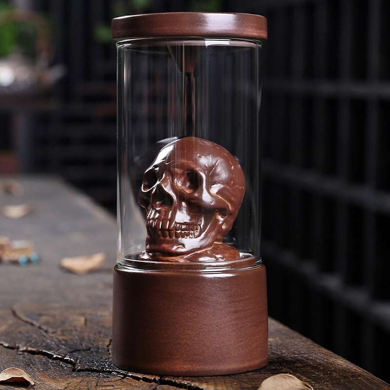 Backflow Incense Burner Skull Incense Burner Home Office Decoration