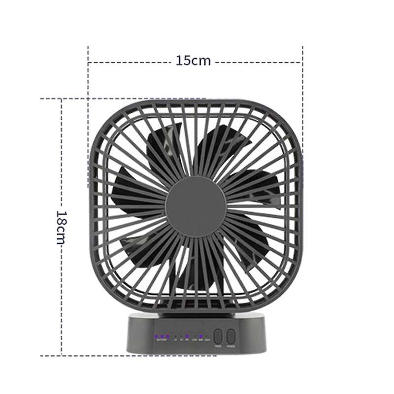 Mini 5.5 Inch Handheld Usb Fan Timed Rechargeable Fan Portable