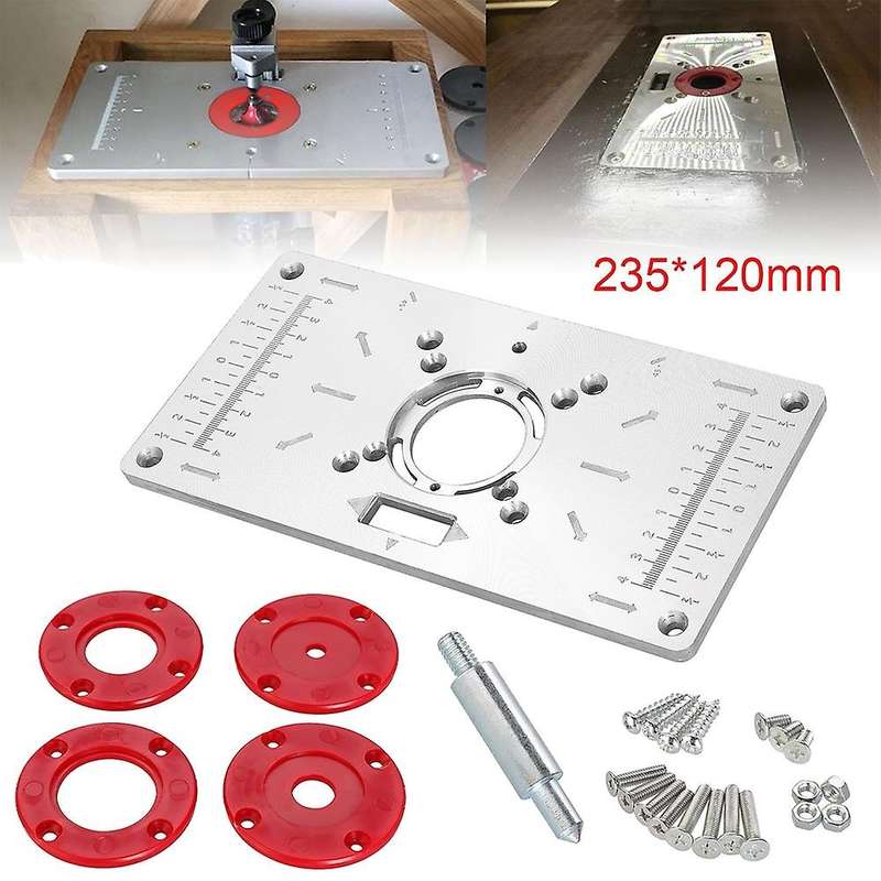 Woodworking Edger Aluminum Alloy Flip Board for Woodwork Cutting