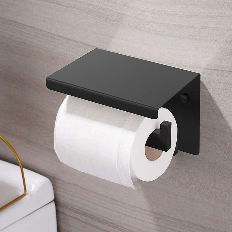 Toilet Paper Holder with Shelf, Toilet Paper Roll Holder