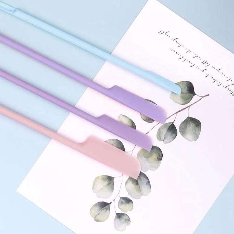 Last Drop Beauty Spatula Bottle Scraper,6pcs 3 Size Silicone Spatulas