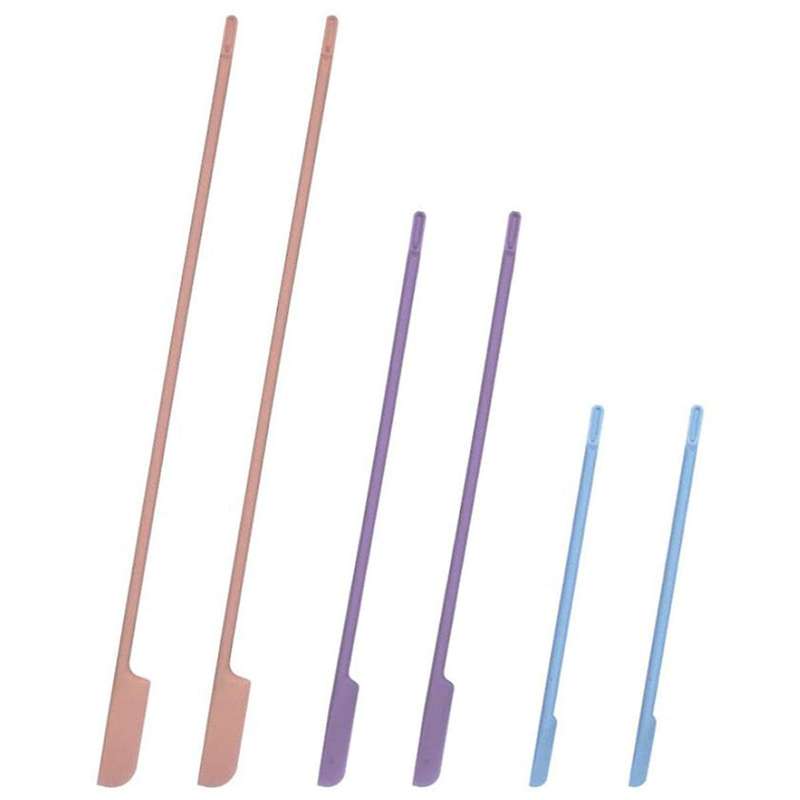 Last Drop Beauty Spatula Bottle Scraper,6pcs 3 Size Silicone Spatulas
