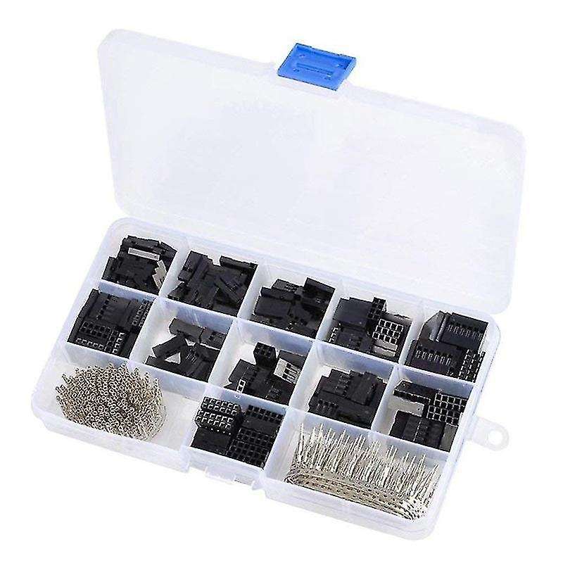 620pcs Dupont Connector Kit with Wire Crimper Plier 2.54mm Pitch