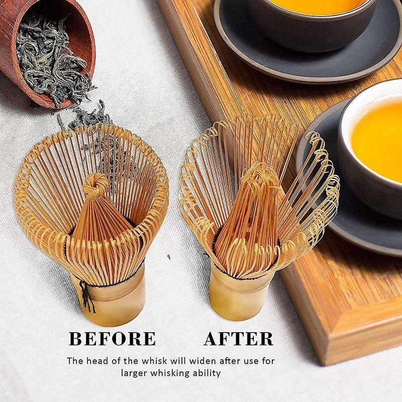 Traditional Handcurled 100 Tate Matcha Utensil 3pcs