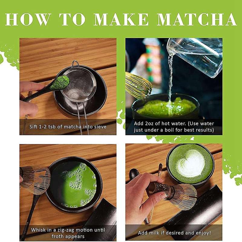 Traditional Handcurled 100 Tate Matcha Utensil 3pcs