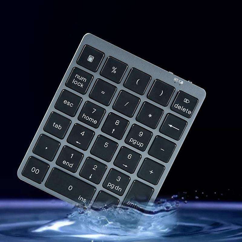 N970 Wireless Bluetooth Numeric Keypad with Usb Hub Dual Modes Black