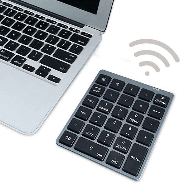 N970 Wireless Bluetooth Numeric Keypad with Usb Hub Dual Modes Black
