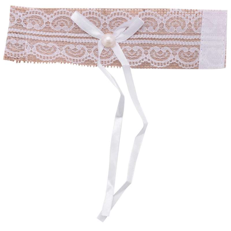 60 Pcs Linen Napkin Rings, Handmade Lace Napkin Rings Home Dcor