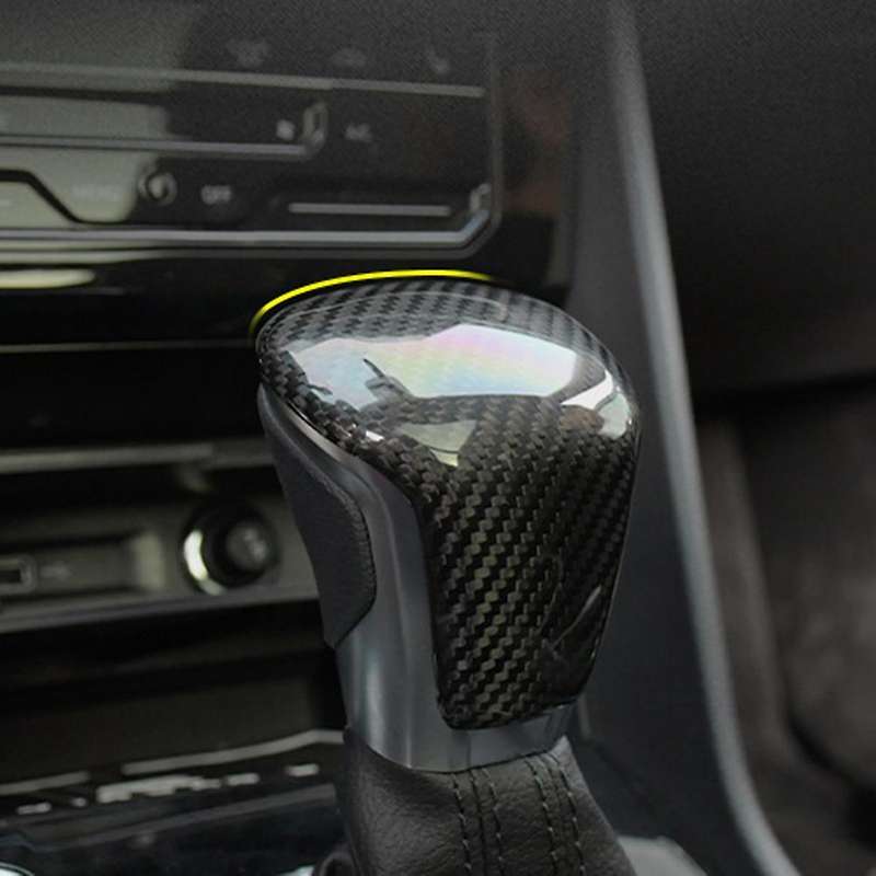 Carbon Fiber Gear Shift Knob Shifter Sticker for Tiguan L 2017-2022