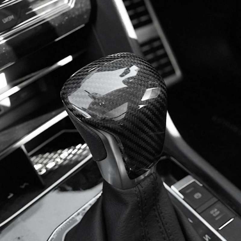 Carbon Fiber Gear Shift Knob Shifter Sticker for Tiguan L 2017-2022