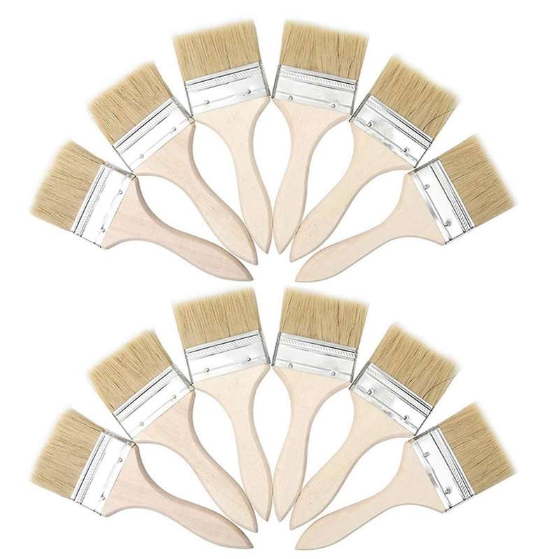 24 Pcs Brushes Furniture Paint Brush Set Oil Paint Brushes