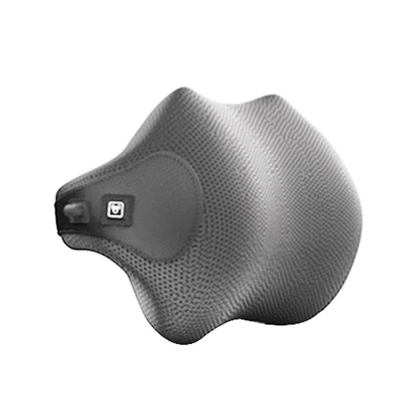 Massage Neck Support Pillow Car Seat Back Support Headrest(gray)