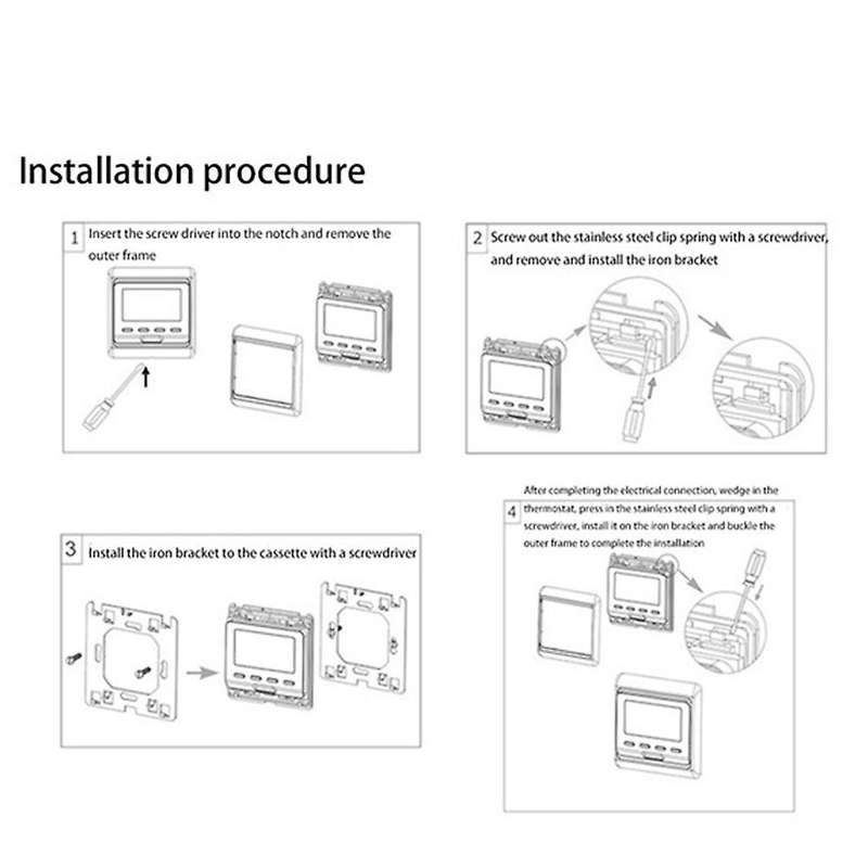 Thermostat M6.716 220v Lcd Programmable, 3a Wifi Water Heating