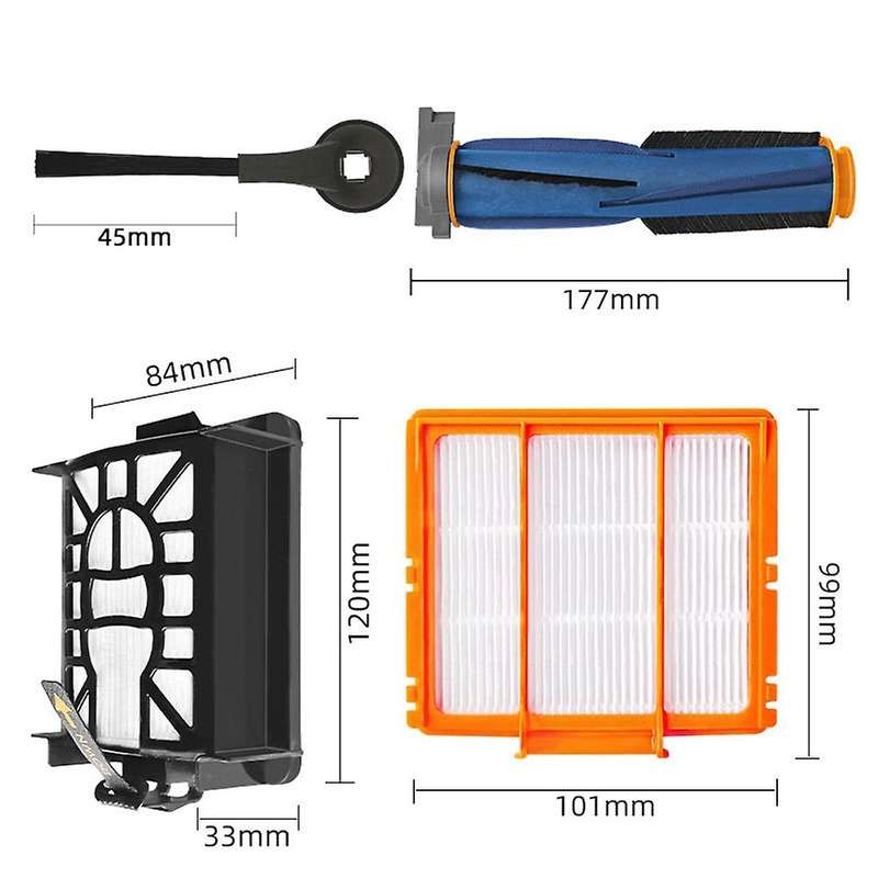 Main Side Brush Filter Replacement Accessories Kits for Shark