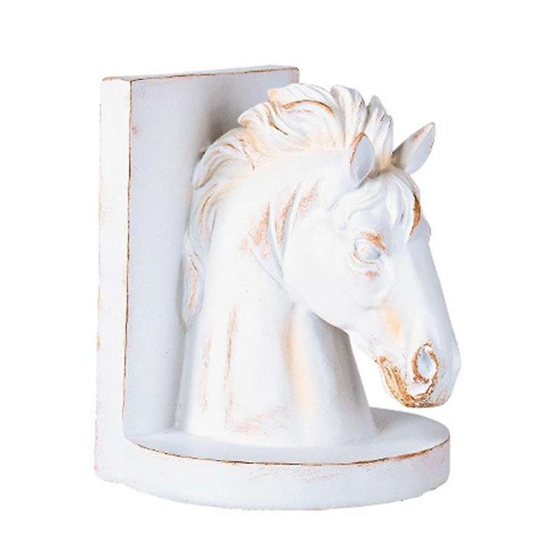 American Retro Horse Head Bookend Ornaments Resin Antique Crafts B
