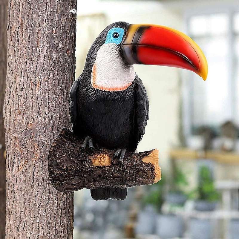 Toucan Sculpture Garden Decoration Courtyard Bird Home Decoration